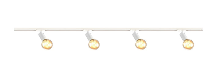 Link Open 1,8 meter spottskinne med 4 spotter-Link spotskinne-Nordlux-Hvit-2110589901+2110619901-Lightup.no