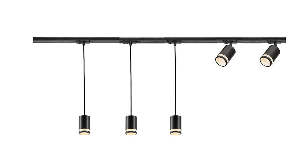Link Rondie 1,8 meter spottskinne med 3 pendler og 2 spotter-Link spotskinne-Nordlux-Hvit-2110589901+2110639901+2110649901-Lightup.no