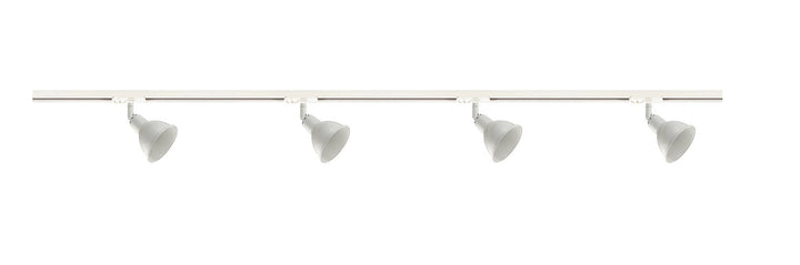 Link Single 1,8 meter spottskinne med 4 spotter-Link spotskinne-Nordlux-Svart-2110589903+86109903-Lightup.no