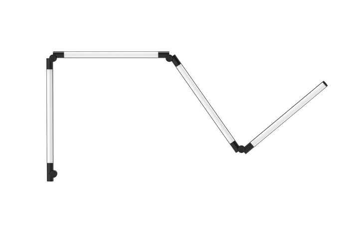 Linq smart flesibel gulv/vegglampe 24W m/fjernkontroll og appstyring-Gulvlamper-NorDesign-Svart-370324105-Lightup.no