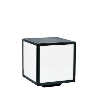 Lofoten portstolpe 1961/Opal-Utebelysning portstolpe-Norlys-Svart / Opal glass-3104113-Lightup.no