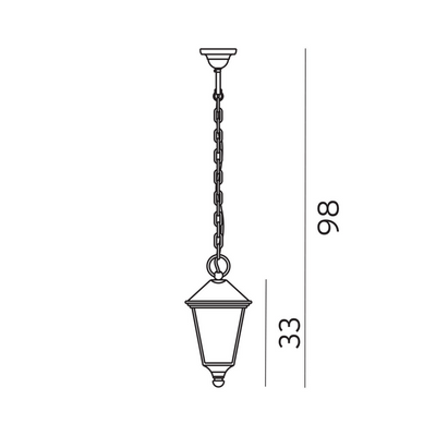 London 481A taklampe-Utebelysning taklampe-Norlys-Svart-3185517-Lightup.no