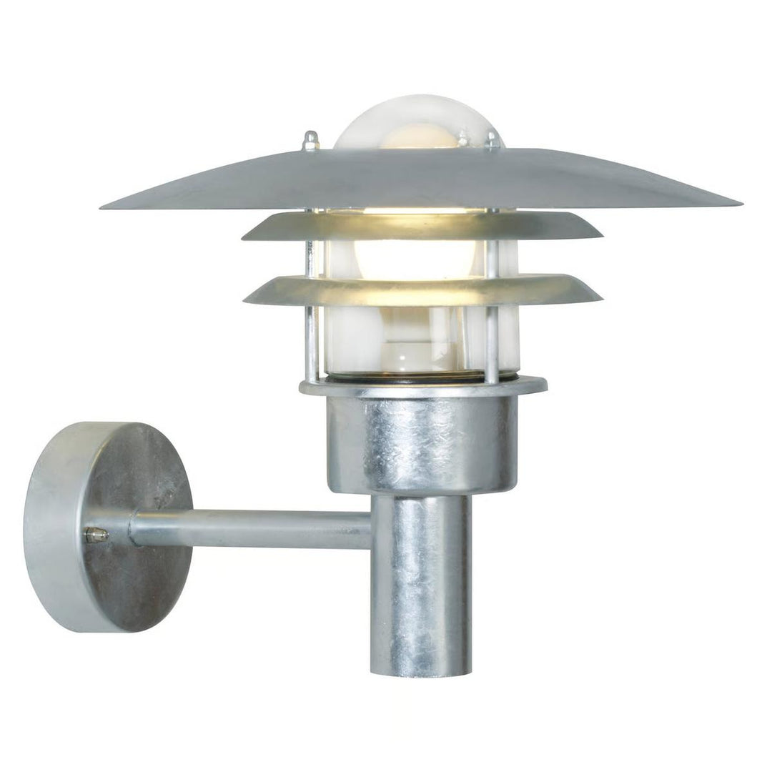 Lønstrup 32 vegglampe - Svart-Utebelysning vegg klassisk-Nordlux-Galvanisert-71411031-Lightup.no