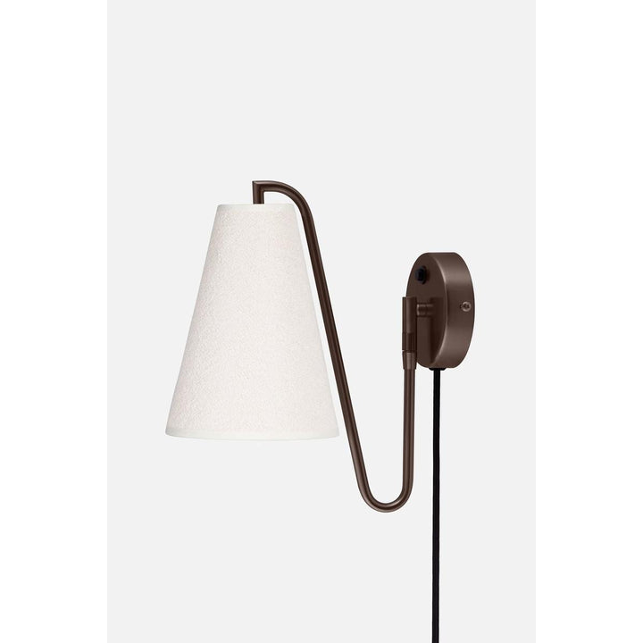 Lou vegglampe-Vegglamper-Globen Lighting-Bronse / Hvit bouclé-733564-Lightup.no