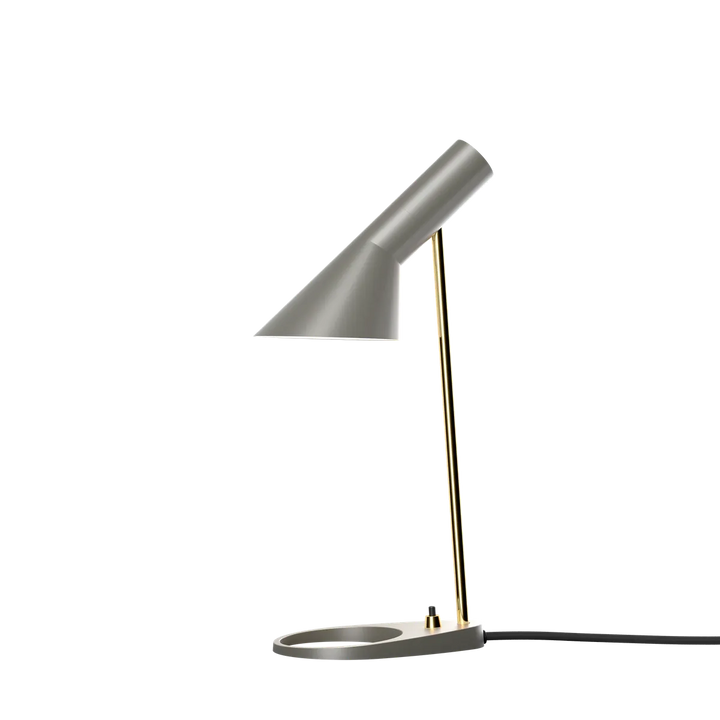 Louis Poulsen AJ Mini Bordlampe-Bordlamper-Louis Poulsen-Grå / messing-LP__5744171889-Lightup.no