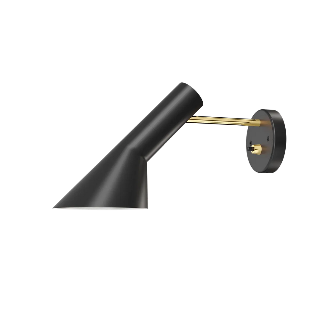 Louis Poulsen AJ Vegglampe U/ledning med bryter-Vegglamper-Louis Poulsen-Svart / messing-LP__5743161900-Lightup.no