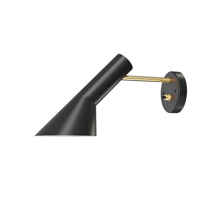 Louis Poulsen AJ Vegglampe U/ledning med bryter-Vegglamper-Louis Poulsen-Svart / messing-LP__5743161900-Lightup.no