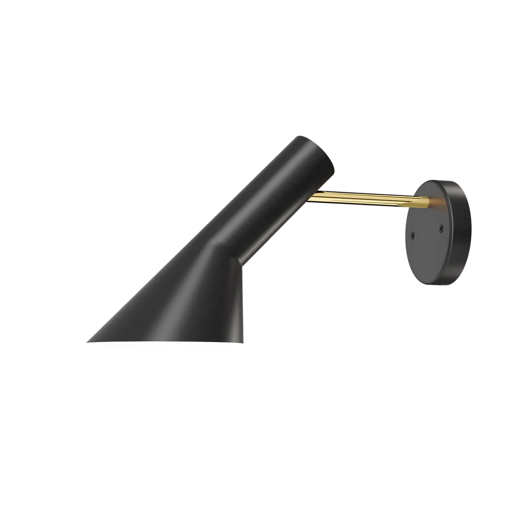 Louis Poulsen AJ Vegglampe U/ledning og U/ bryter-Vegglamper-Louis Poulsen-Svart / messing-LP__5743161887-Lightup.no
