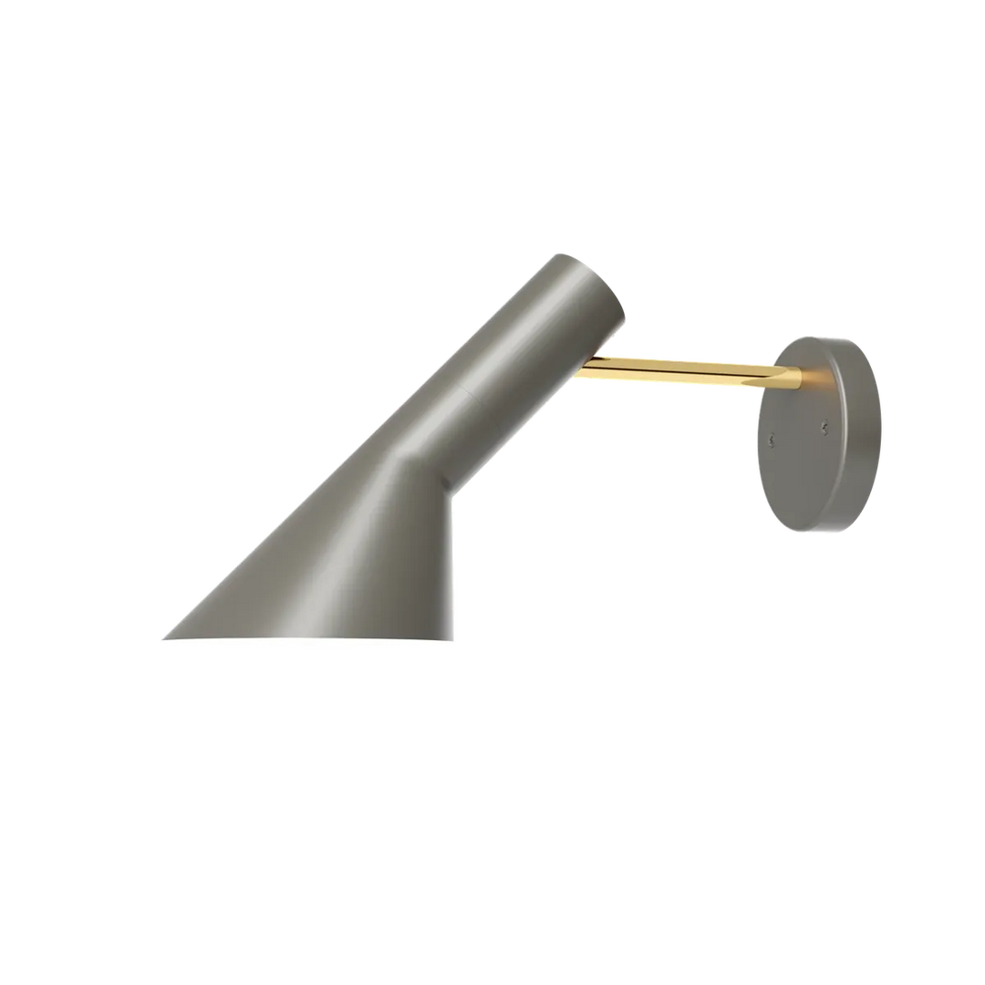 Louis Poulsen AJ Vegglampe U/ledning og U/ bryter-Vegglamper-Louis Poulsen-Grå / messing-LP__5743161890-Lightup.no