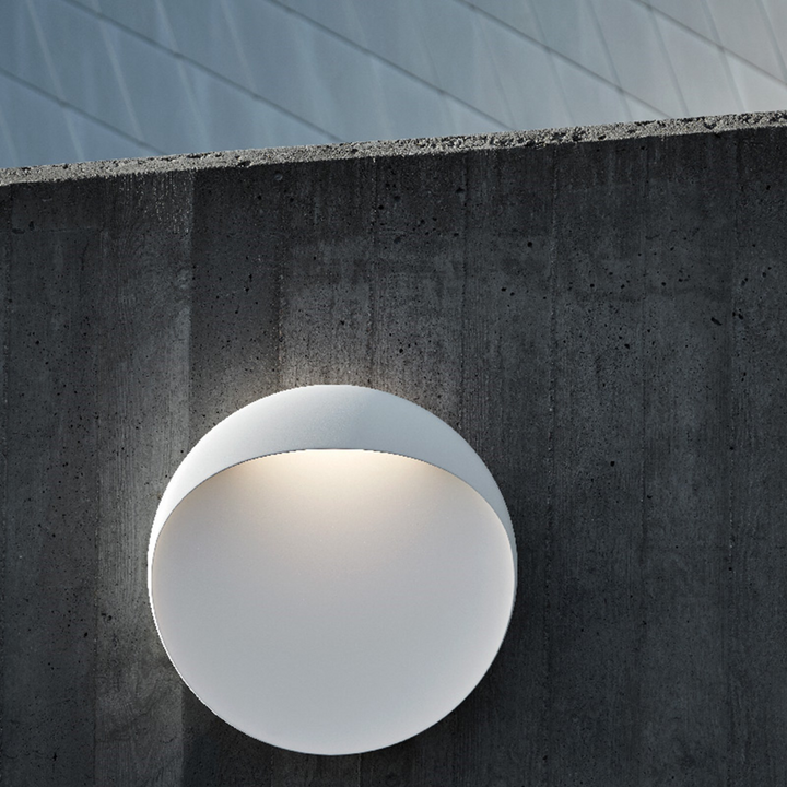 Louis Poulsen Flindt utendørs vegglampe Ø20-Utebelysning vegg veggskjold-Louis Poulsen-Hvit-LP__5747402089-Lightup.no