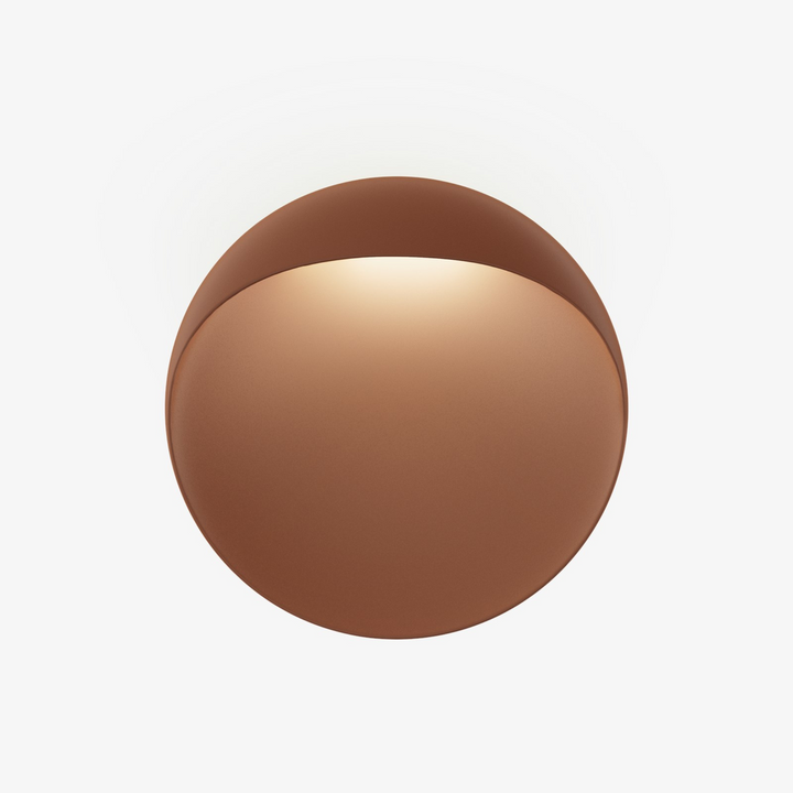 Louis Poulsen Flindt utendørs vegglampe Ø30-Utebelysning vegg veggskjold-Louis Poulsen-Corten-LP__5747402128-Lightup.no