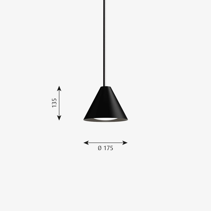 Louis Poulsen Keglen pendel Ø17-Takpendler-Louis Poulsen-Svart-LP__5741103724-Lightup.no