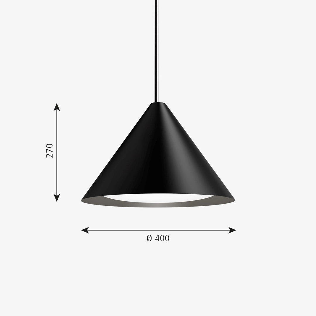 Louis Poulsen Keglen pendel Ø40-Takpendler-Louis Poulsen-Svart-LP__5741103805-Lightup.no
