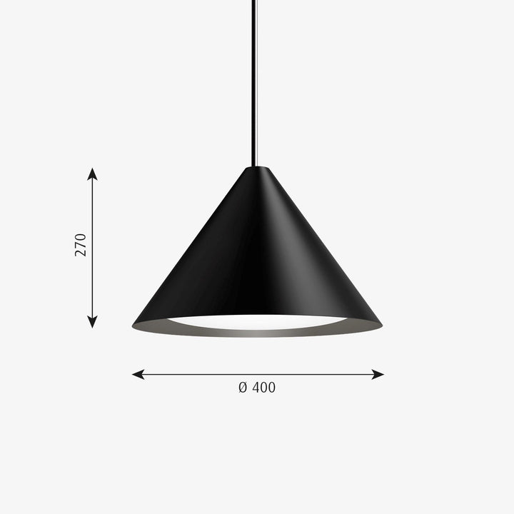 Louis Poulsen Keglen pendel Ø40-Takpendler-Louis Poulsen-Svart-LP__5741103805-Lightup.no