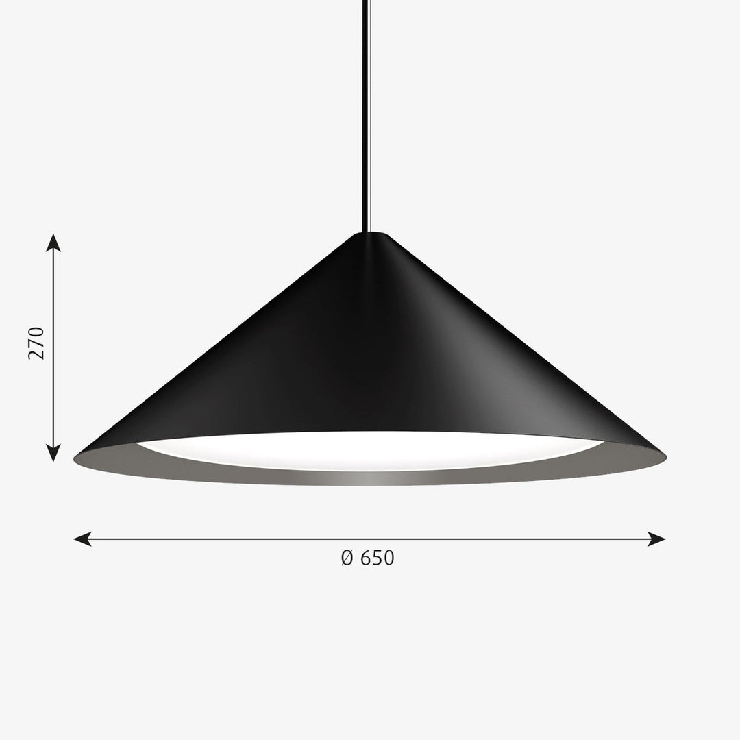 Louis Poulsen Keglen pendel Ø65-Takpendler-Louis Poulsen-Svart-LP__5741103847-Lightup.no