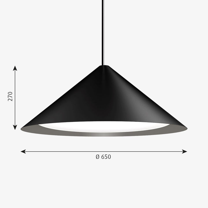 Louis Poulsen Keglen pendel Ø65-Takpendler-Louis Poulsen-Svart-LP__5741103847-Lightup.no