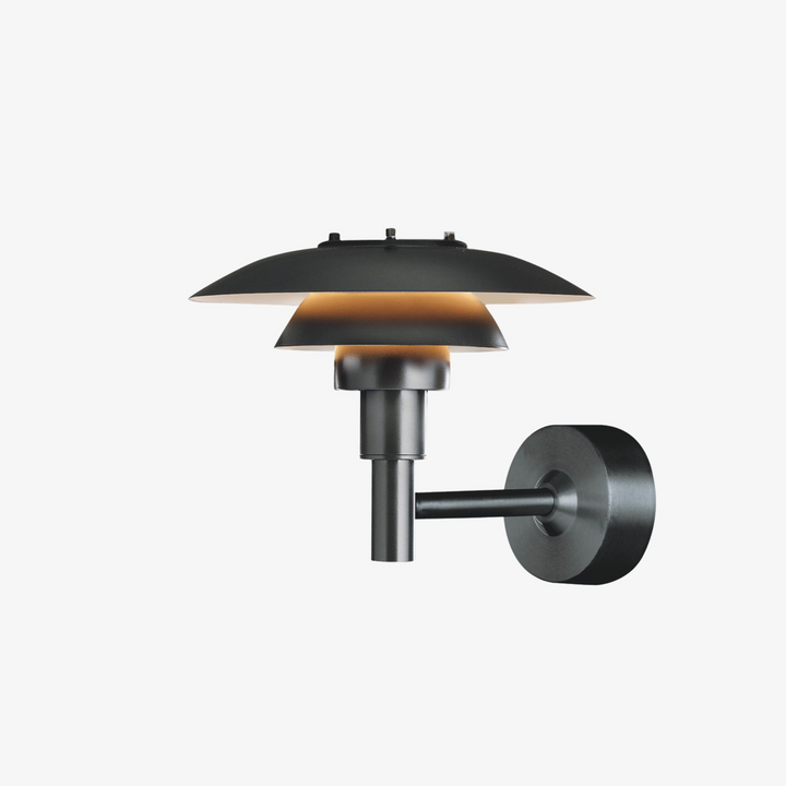 Louis Poulsen PH 3-2½ utendørs vegglampe - Svart - Svart-Utebelysning vegg klassisk-Louis Poulsen-Svart-LP__5743145421-Lightup.no