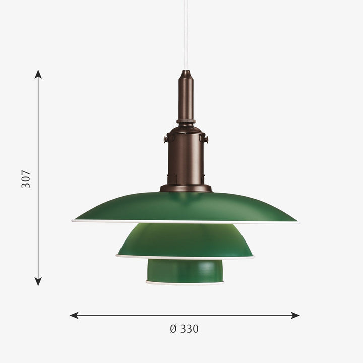 Louis Poulsen PH 31/2-3 pendel-Takpendler-Louis Poulsen-Messing / Opal glass-LP__5741100141-Lightup.no
