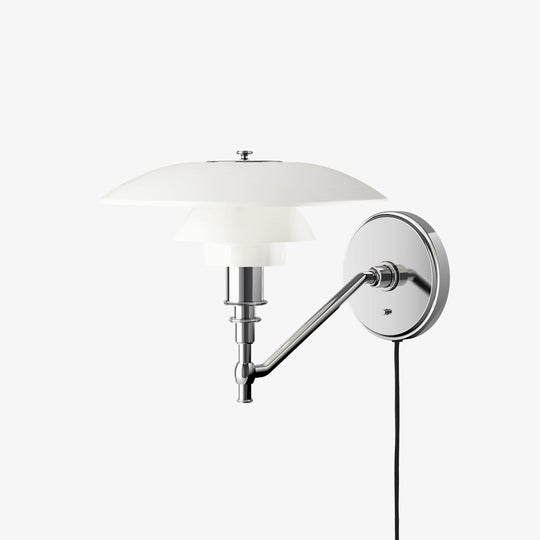 Louis Poulsen PH 3/2 Vegglampe Hvitt opalt glass - Krom / Opal-Vegglamper-Louis Poulsen-Krom / Opal-LP__5743142806-Lightup.no