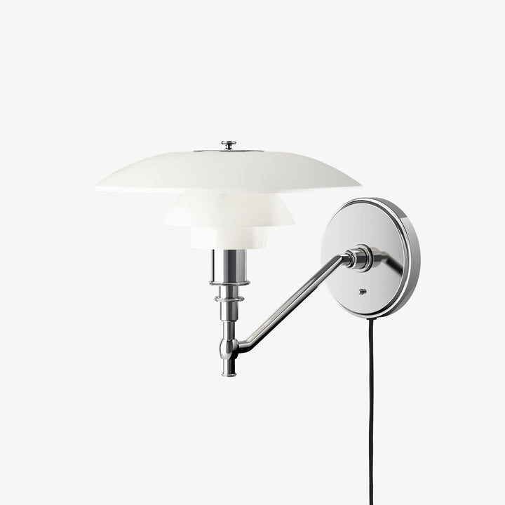Louis Poulsen PH 3/2 Vegglampe Hvitt opalt glass - Krom / Opal-Vegglamper-Louis Poulsen-Krom / Opal-LP__5743142806-Lightup.no