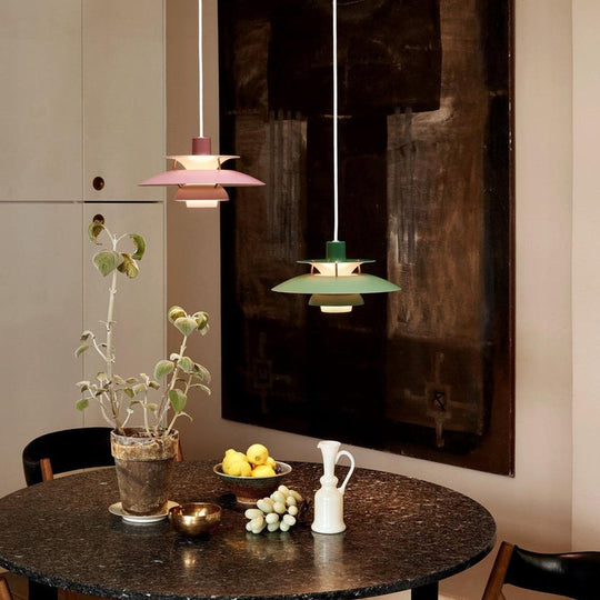 Louis Poulsen PH 5 pendel - Ø300-Takpendler-Louis Poulsen-Monokrom lys rosa-LP__5741115000-Lightup.no