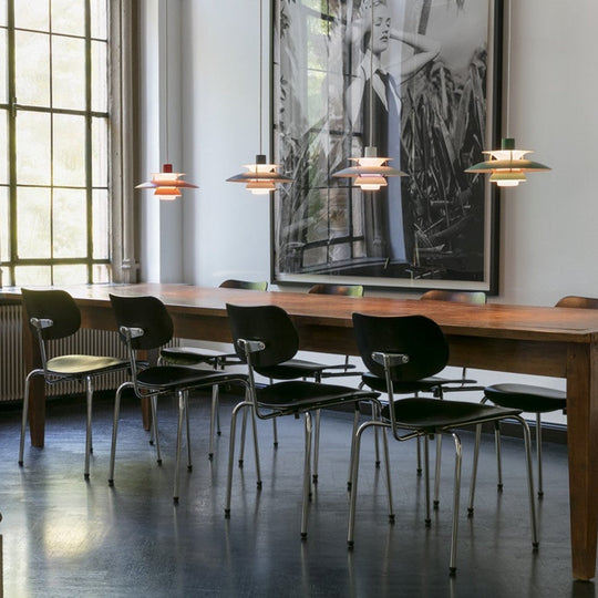 Louis Poulsen PH 5 pendel - Ø300-Takpendler-Louis Poulsen-Monokrom lys rosa-LP__5741115000-Lightup.no