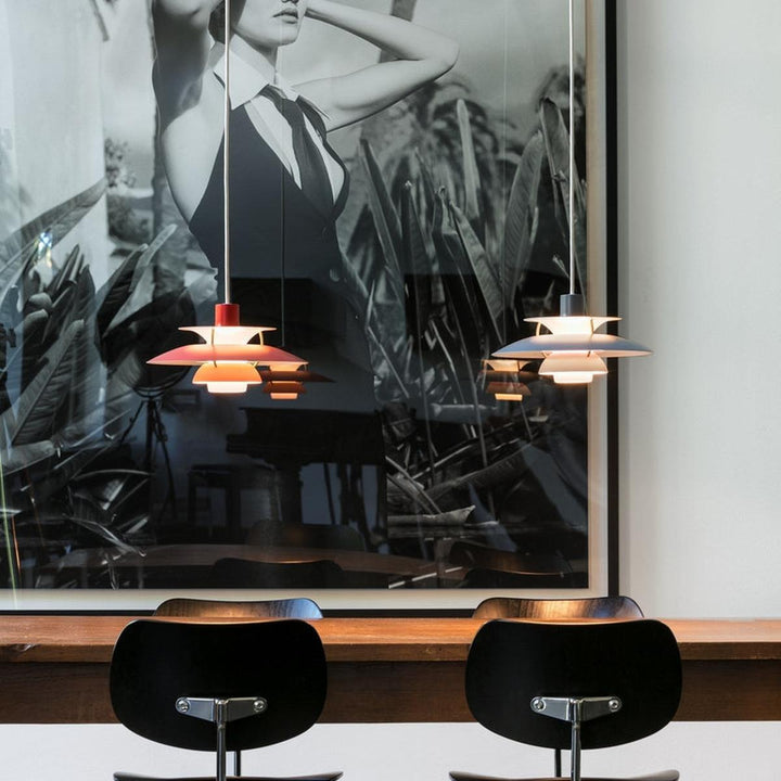 Louis Poulsen PH 5 pendel - Ø300-Takpendler-Louis Poulsen-Monokrom lys rosa-LP__5741115000-Lightup.no