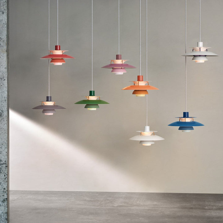 Louis Poulsen PH 5 pendel - Ø300-Takpendler-Louis Poulsen-Monokrom lys rosa-LP__5741115000-Lightup.no