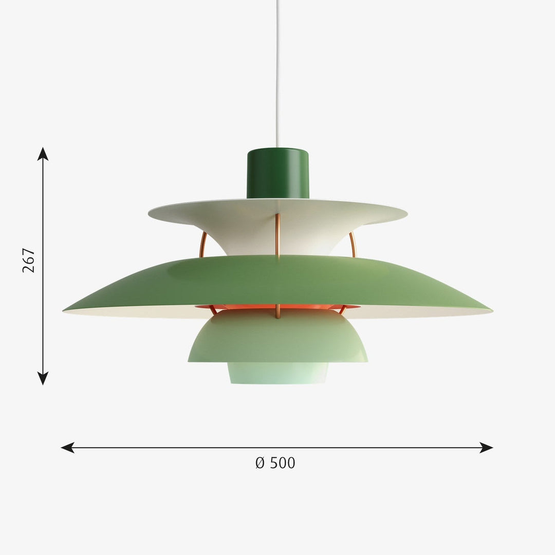 Louis Poulsen PH 5 pendel - Ø500-Takpendler-Louis Poulsen-Moderne hvit-LP__5741099867-Lightup.no
