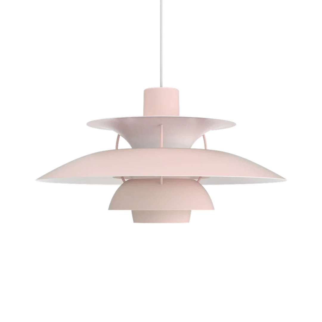 Louis Poulsen PH 5 pendel - Ø500-Takpendler-Louis Poulsen-Monokrom lys rose-LP__5741113044-Lightup.no