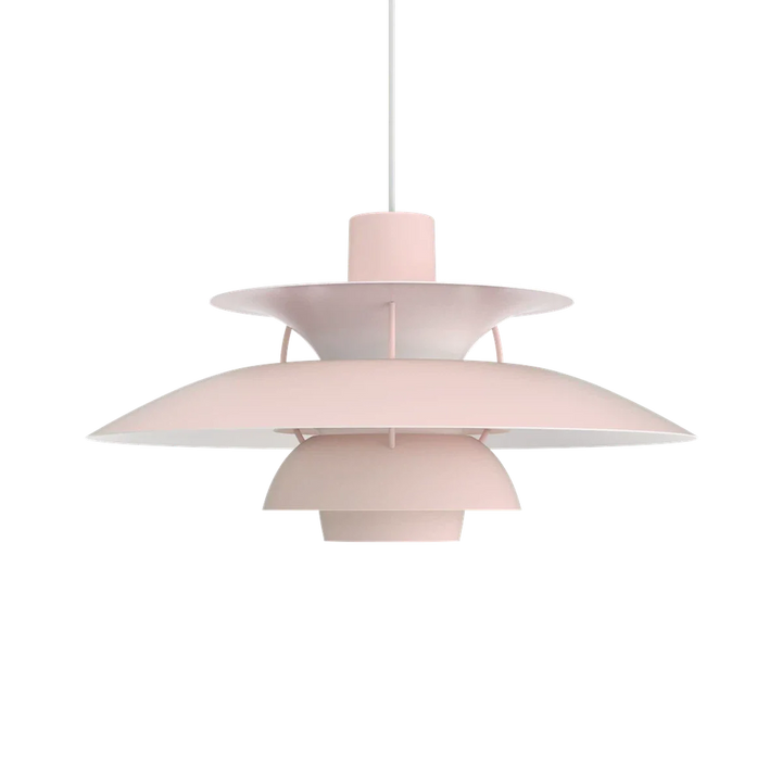 Louis Poulsen PH 5 pendel - Ø500-Takpendler-Louis Poulsen-Monokrom lys rose-LP__5741113044-Lightup.no