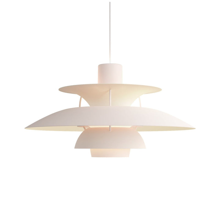 Louis Poulsen PH 5 pendel - Ø500-Takpendler-Louis Poulsen-Monokrom lys rosa-LP__5741115042-Lightup.no