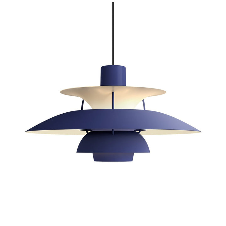 Louis Poulsen PH 5 pendel - Ø500-Takpendler-Louis Poulsen-Monokrom støvet indigo-LP__5741115068-Lightup.no