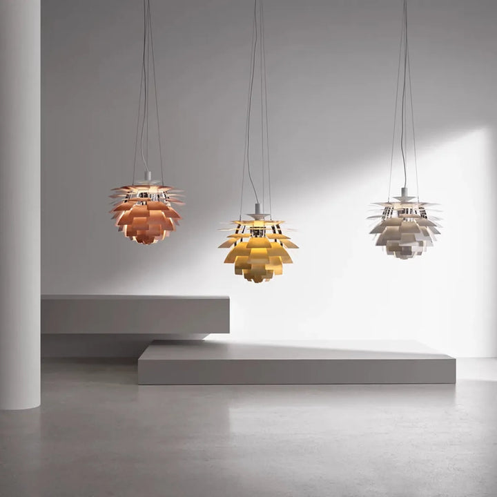 Louis Poulsen PH Artichoke Ø48cm-Takpendler-Louis Poulsen-Hvit / krom-LP__5741107102-Lightup.no