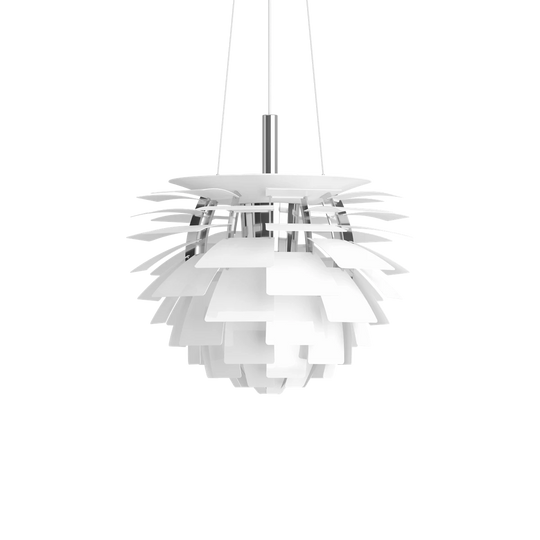 Louis Poulsen PH Artichoke Ø48cm-Takpendler-Louis Poulsen-Hvit / krom-LP__5741107102-Lightup.no