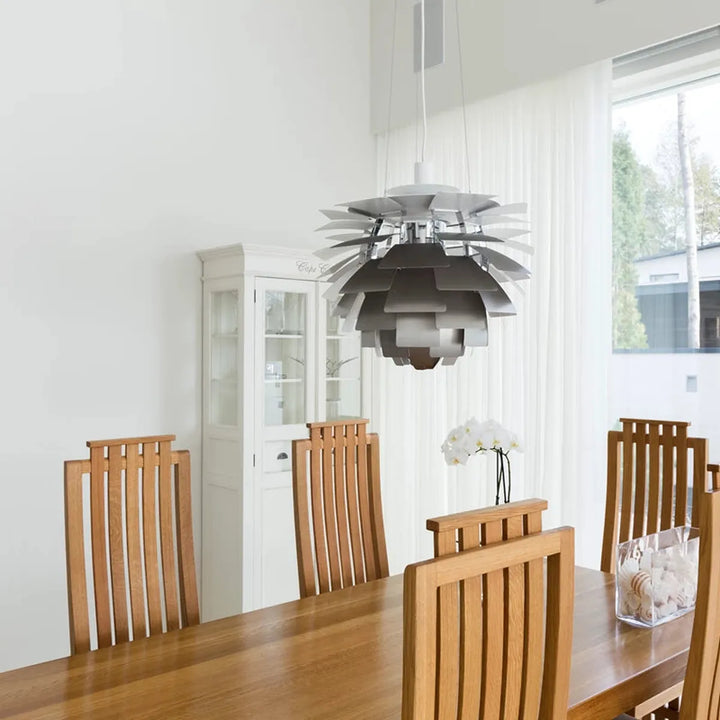 Louis Poulsen PH Artichoke Ø48cm-Takpendler-Louis Poulsen-Hvit / krom-LP__5741109799-Lightup.no