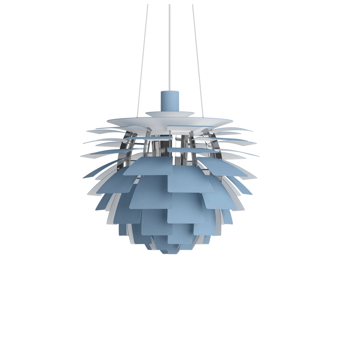 Louis Poulsen PH Artichoke Ø48cm-Takpendler-Louis Poulsen-Hvit / krom-LP__5741109799-Lightup.no
