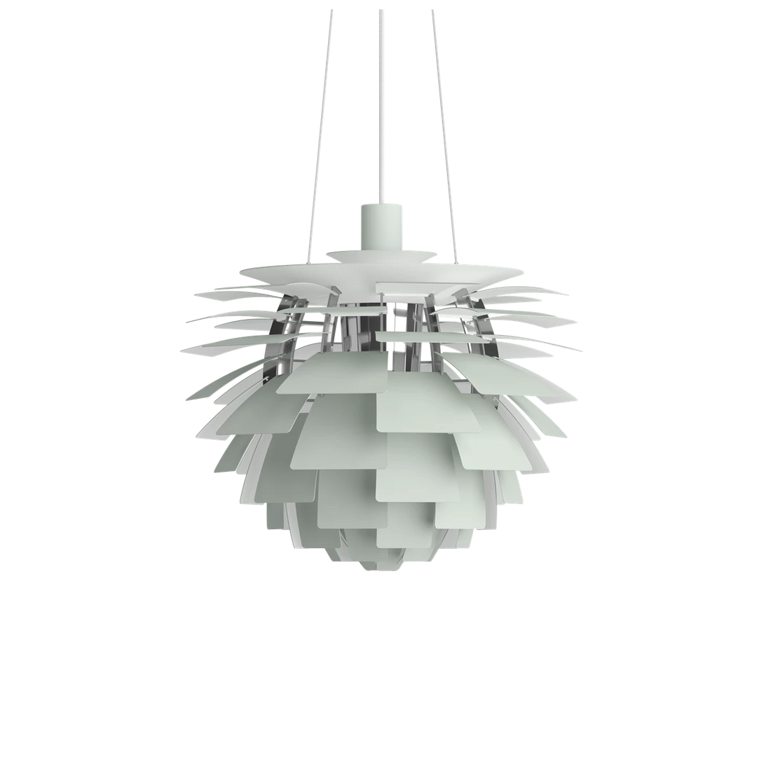 Louis Poulsen PH Artichoke Ø48cm-Takpendler-Louis Poulsen-Hvit / krom-LP__5741109799-Lightup.no