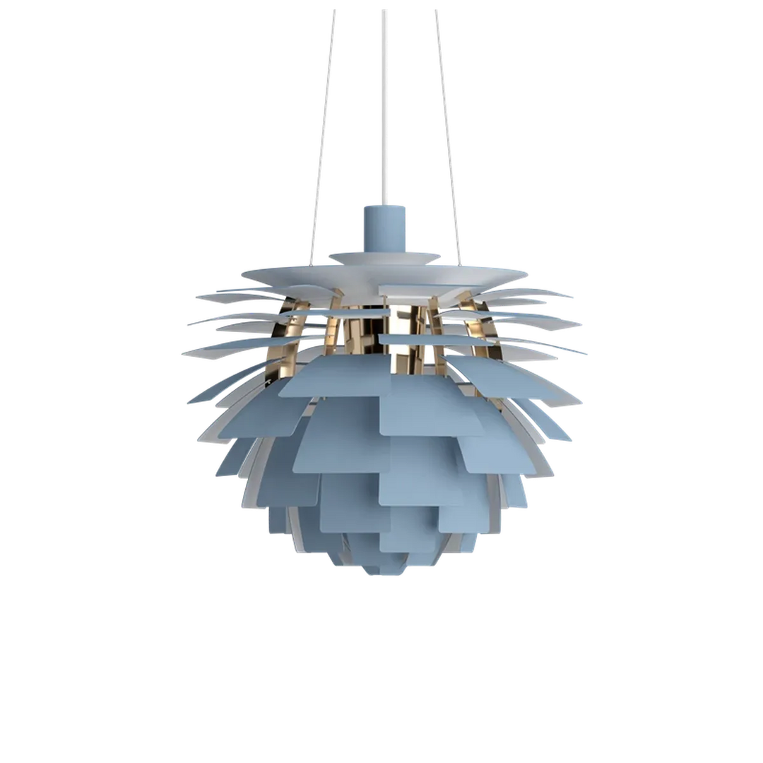 Louis Poulsen PH Artichoke Ø48cm-Takpendler-Louis Poulsen-Dusty blue / messing-LP__5741115673-Lightup.no