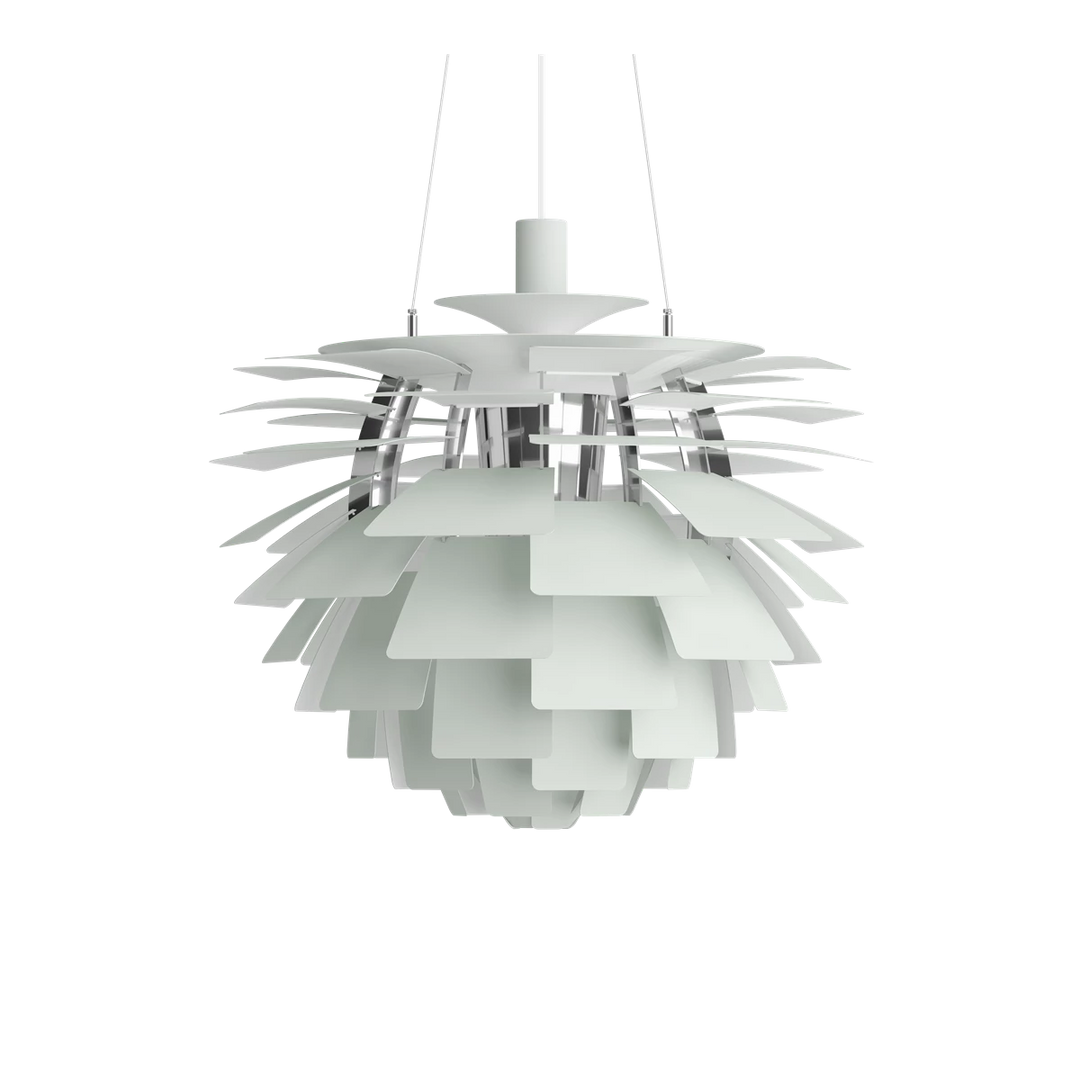 Louis Poulsen PH Artichoke Ø60cm-Takpendler-Louis Poulsen-Hvit / krom-LP__5741092398-Lightup.no