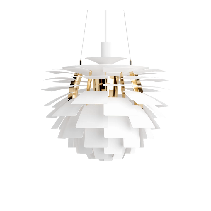 Louis Poulsen PH Artichoke Ø60cm-Takpendler-Louis Poulsen-Hvit / krom-LP__5741092398-Lightup.no
