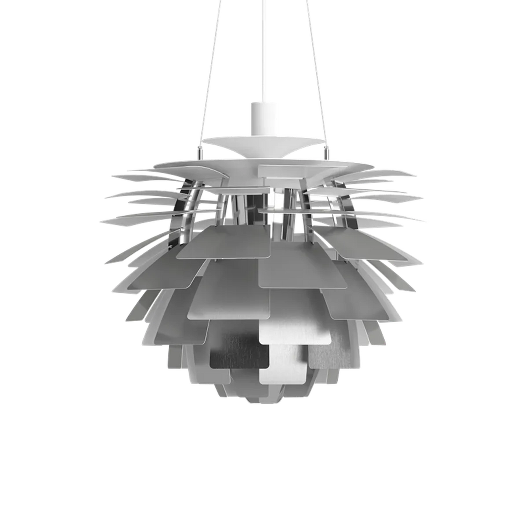 Louis Poulsen PH Artichoke Ø60cm-Takpendler-Louis Poulsen-Hvit / krom-LP__5741092398-Lightup.no