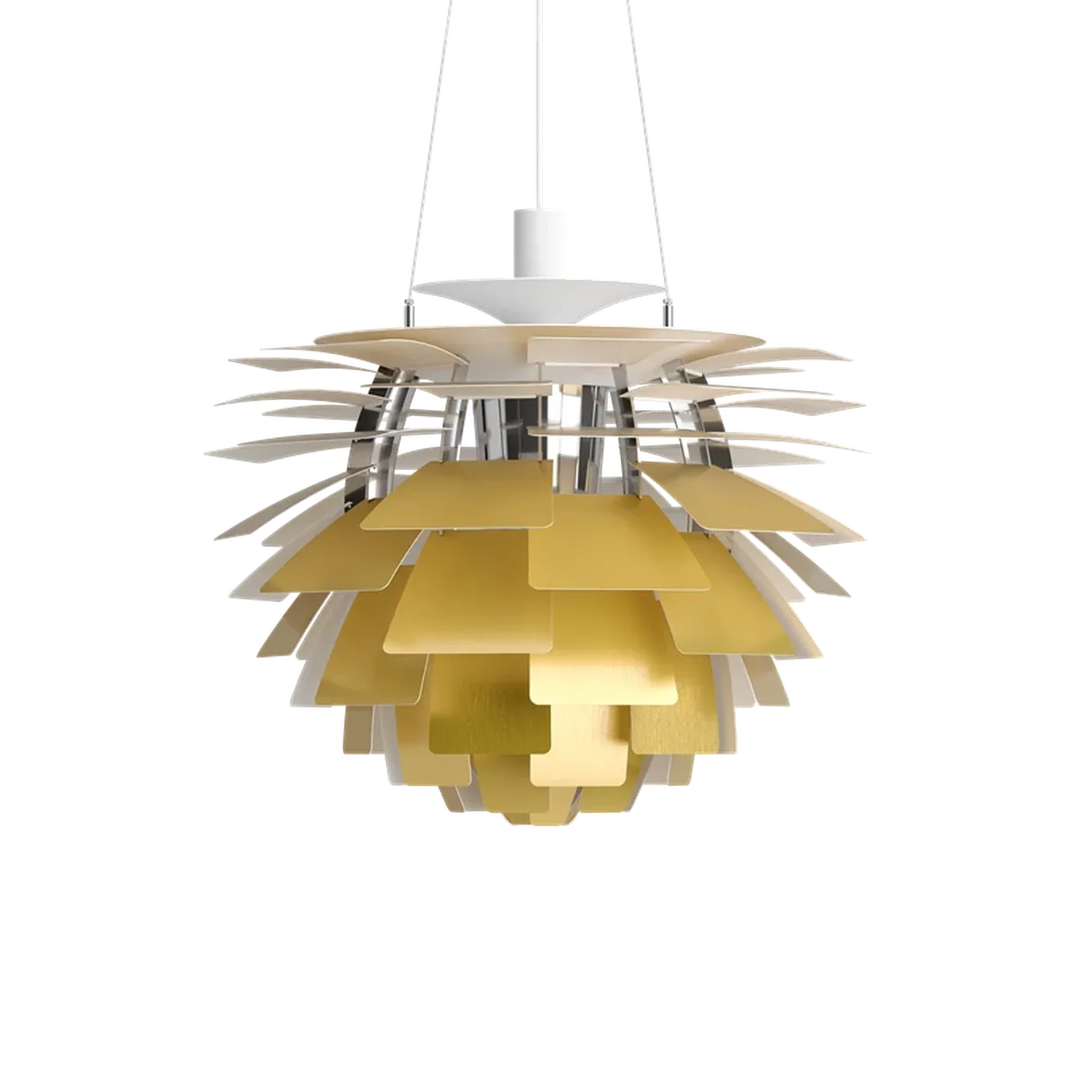 Louis Poulsen PH Artichoke Ø60cm-Takpendler-Louis Poulsen-Hvit / krom-LP__5741092398-Lightup.no
