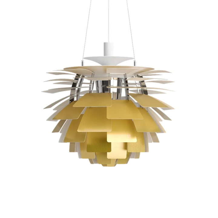 Louis Poulsen PH Artichoke Ø60cm-Takpendler-Louis Poulsen-Hvit / krom-LP__5741092398-Lightup.no