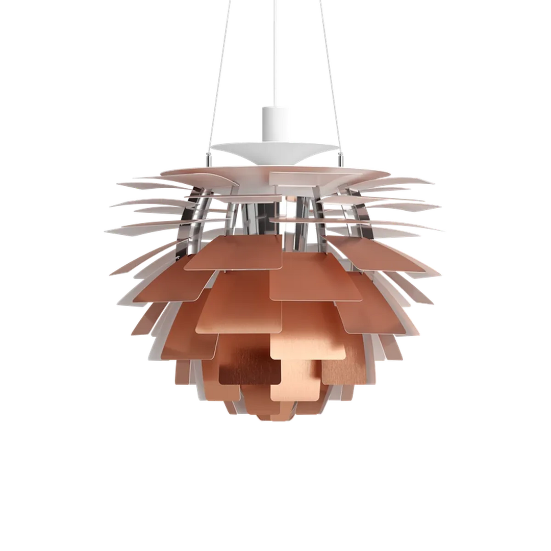 Louis Poulsen PH Artichoke Ø60cm-Takpendler-Louis Poulsen-Hvit / krom-LP__5741092398-Lightup.no