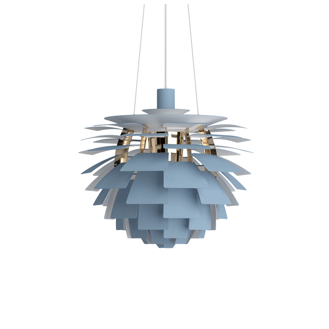 Louis Poulsen PH Artichoke Ø60cm-Takpendler-Louis Poulsen-Hvit / krom-LP__5741092398-Lightup.no