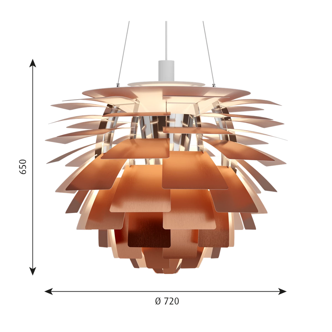 Louis Poulsen PH Artichoke Ø72cm-Takpendler-Louis Poulsen-Kobber-LP__5741107319-Lightup.no