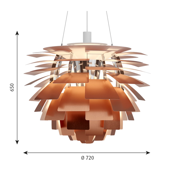 Louis Poulsen PH Artichoke Ø72cm-Takpendler-Louis Poulsen-Kobber-LP__5741107319-Lightup.no