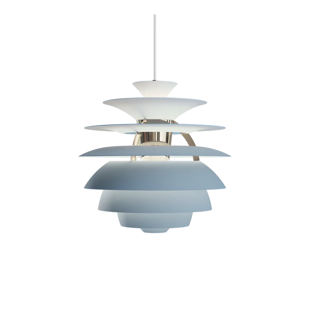 Louis Poulsen PH Snowball-Takpendler-Louis Poulsen-Dusty blue / krom-LP__5741115233-Lightup.no