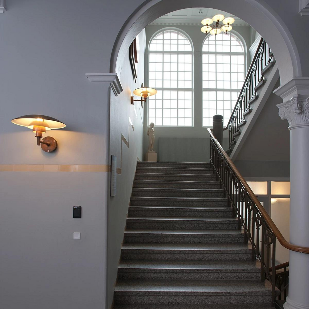 Louis Poulsen PH utendørs vegglampe - Børstet kobber-Utebelysning vegg klassisk-Louis Poulsen-Kobber-LP__5743142880-Lightup.no